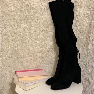 Thigh High Aldo Black 8 Round Toe Boot